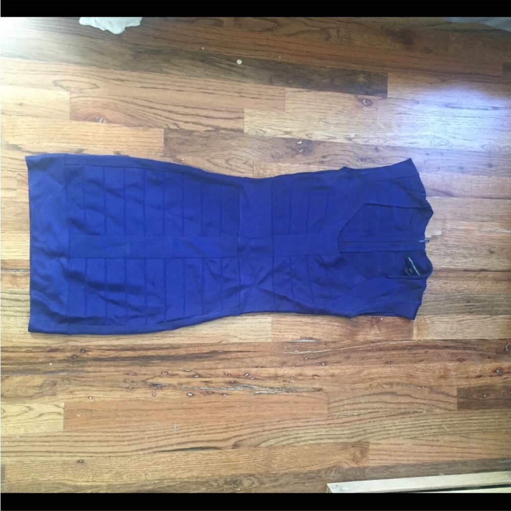 French connection bandage dress navy size 2 - Picture 2 of 3